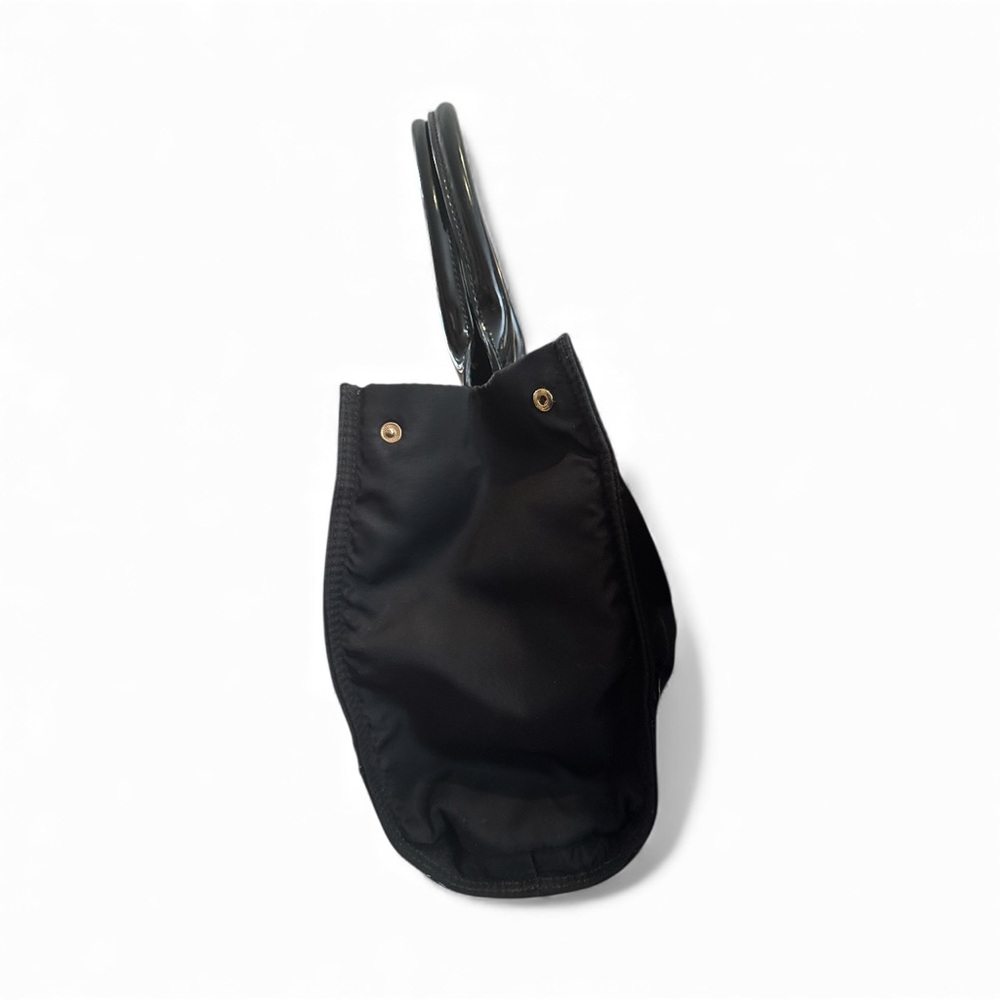 Tory Burch Black Nylon and Patten Leather Bag - Picture 3 of 14